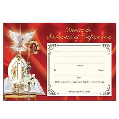 Image of Widdle Gifts Ltd Remembrance of Your Confirmation Certificate F58316 3164