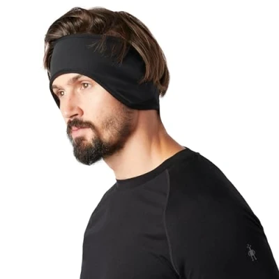 Image of Smartwool Active Fleece Wind Headband, BLACK, One Size