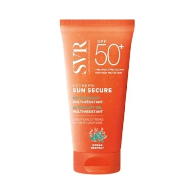 Image of SVR SUN SECURE Extreme Sunscreen SPF 50, Dry Touch Matte FInish, Highly Sweat, Friction &amp; Water Resistant Face Gel for Sports, Reef Safe, 50ml