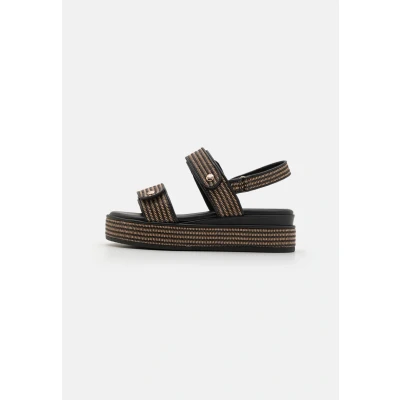 Image of Marco Tozzi Platform sandals, Women&#039;s, Size: 6, Black shoes