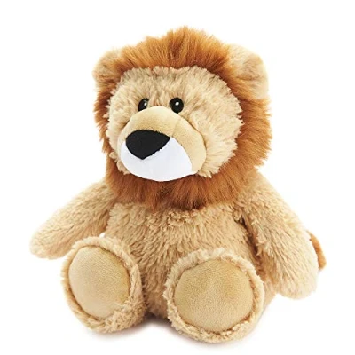 Image of Warmies 13&#039;&#039; Fully Heatable Cuddly Toy Scented with French Lavender Lion, Brown