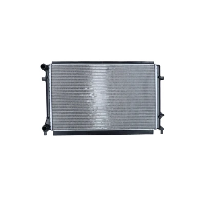 Image of 1K0121253AT, 1K0121253F, 1K0121253P Engine radiator NRF EASY FIT 53405 Aluminium 650mm 406mm 24mm with seal ring Brazed cooling fins