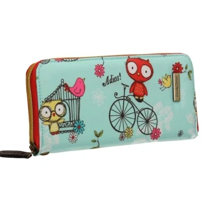 Image of SwankySwans Women&#039;s Lwz Print Wallet, 393 Owl Blue, One Size