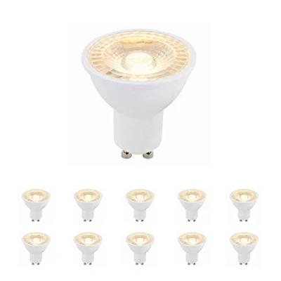 Image of 6W SMD LED GU10 Bulb Dimmable 3000k Lamp Energy Saving Light 420 Lumen Spot 38 Degree Wide Beam Angle 50W Halogen Replacement 25000 Hours Warm White Pack of 10