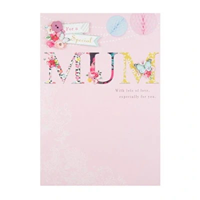 Image of Hallmark 25489549 Mum Birthday Card &quot;Lots of Love&quot; Medium