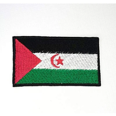 Image of Western Sahara National Country Flag Iron Sew on Embroidered Patch