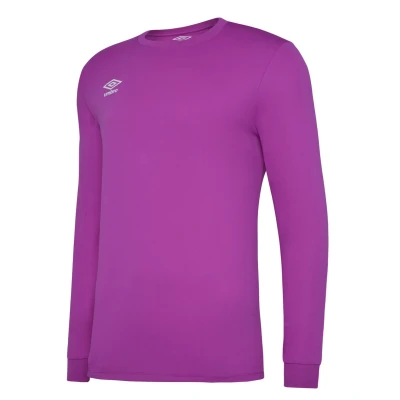 Image of Umbro Mens Club Long Sleeved Jersey (Purple Cactus) Size Medium