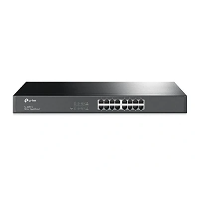 Image of TP Link V12 16 Port Unmanaged Gigabit Ethernet Switch, Steel Case, 19 inch Rack Mount(TL SG1016)