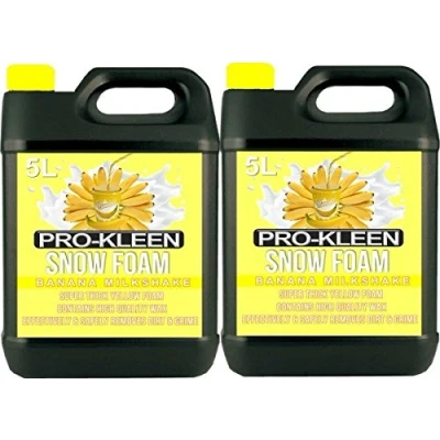 Image of 10L Pro Kleen Banana Milkshake YELLOW Snow Foam with Wax Super Thick &amp; Non Caustic Extremely Powerful Easy To Use