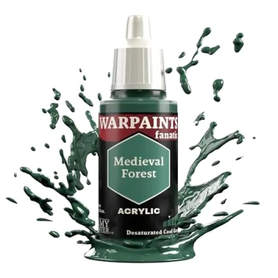 Image of The Army Painter Greens Warpaints Fanatic 18ml Acrylic Paints (Medieval Forest)