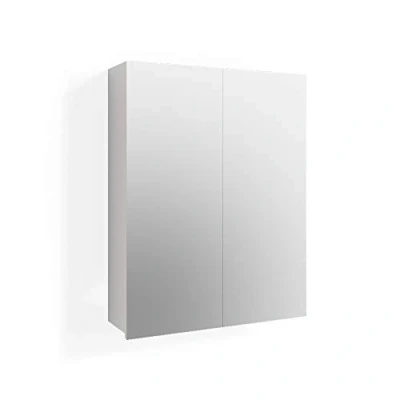 Image of Vicco Bathroom mirror cabinet Freddy, White High Gloss, 60 x 77 cm