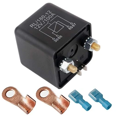 Image of Gebildet Automotive Relays for Car Truck Motor Boat Starter 12V DC 100 Amp Split Charge Relay Switch with 2 Pin Footprint + Terminal