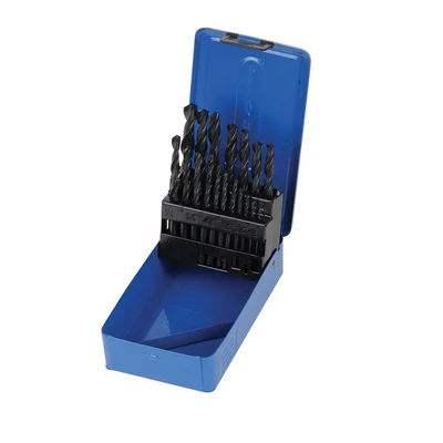 Image of Silverline HSS R Jobber Drill Bit Set 19pce 1 10mm