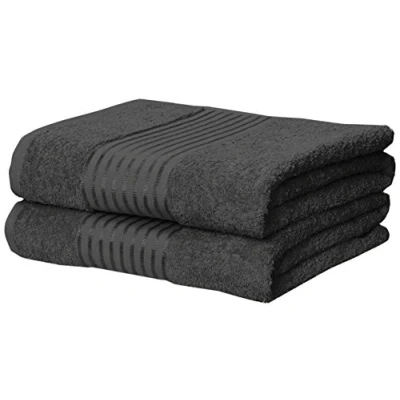 Image of Rapport Home Windsor 2 Piece Towel Bale, 100% Cotton Grey, Combed, 140 x 90 1 cm
