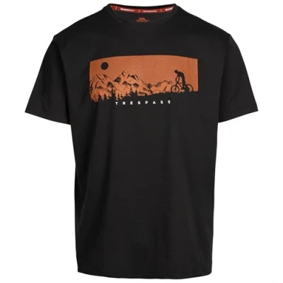Image of Trespass Mens Casual T Shirt Short Sleeves and QuickDry with Graphic Nellow
