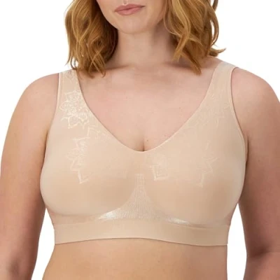 Image of Bali Women&#039;s Comfort Revolution Non Wired Bra with Intelligent Sizes, Almond Aztec, S