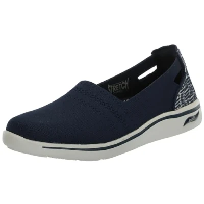 Image of Skechers Women&#039;s Arch Fit Uplift Jasper Loafer, Navy Blue Natural, 4 UK