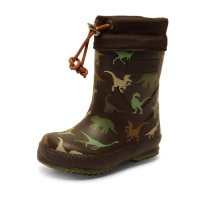 Image of Bisgaard Thermo Boot Unisex Wellies for kids, Size: 7K, Brown Natural rubber
