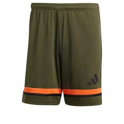Image of adidas Men&#039;s SQUADRA25 Short, Night Cargo/Black/Semi Impact Orange, XS