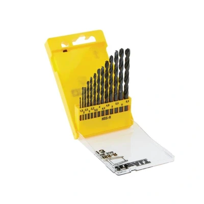 Image of DEWALT DT5912 HSS R DIN 338 Jobber Drill Bit Set (13 Pieces)