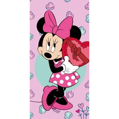 Image of Jerry Fabrics Disney Minnie Mouse Bath Towel Beach Pink 70 x 140 cm