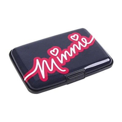 Image of CERDÁ LIFE&#039;S LITTLE MOMENTS Unisex&#039;s Cartera Tarjetero Metálico Pequeño De Minnie Licencia Oficial Disney Metal Wallet, Small, Officially Licensed Product, Bunt, One Size