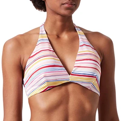 Image of Sloggi Shore Women&#039;s Candy Basslet Triangle Bikini Top, Yellow Light Combination, XL