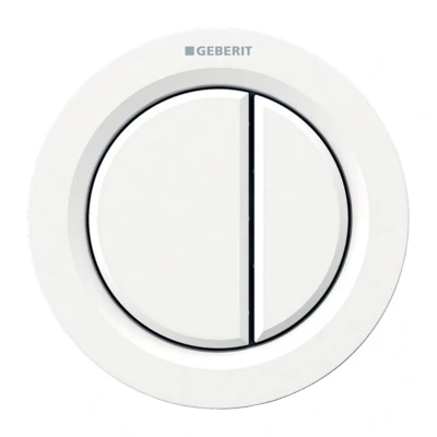 Image of Geberit Type 01 Pneumatic Dual Flush Button White (116.050.11.1)