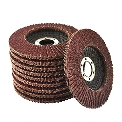 Image of ebuyerfix 10 x Flap Discs 40 Grit Angle Grinder 4.5&quot; (115mm) Flat Sanding Grinding