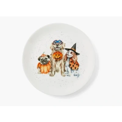 Image of wrendale designs Coupe Plate (Trick or Treat)