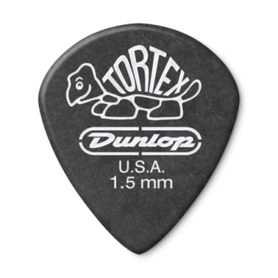 Image of Jim Dunlop 482P 1.5mm Tortex Pitch Jazz III Guitar Pick Black (Pack of 12)