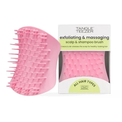 Image of Tangle Teezer The Scalp Exfoliator &amp; Massager Perfect for Hair Treatment Detox Pretty Pink