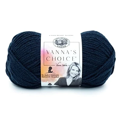 Image of Lion Brand Yarn Company 1 Piece Vanna&#039;s Choice Yarn, Navy