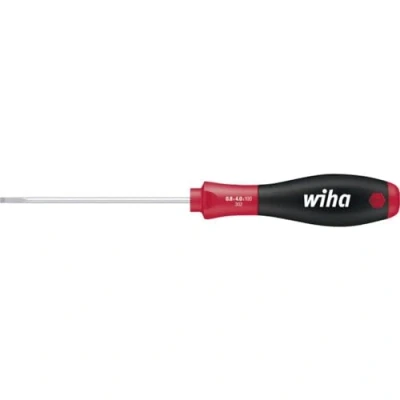 Image of Wiha SoftFinish Slotted Screwdriver with Round Blade for Drive Screws, 302030, 3,0 mm x 80