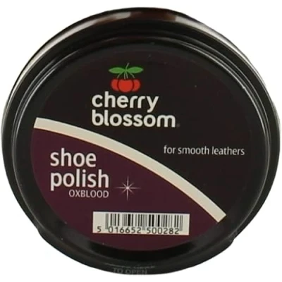 Image of PVONLINE OASIS Che rry Blos som Shoe Polish, Restores And Enhances Shines, Nourishes &amp; Protects Shoe,Oxblood 50ml