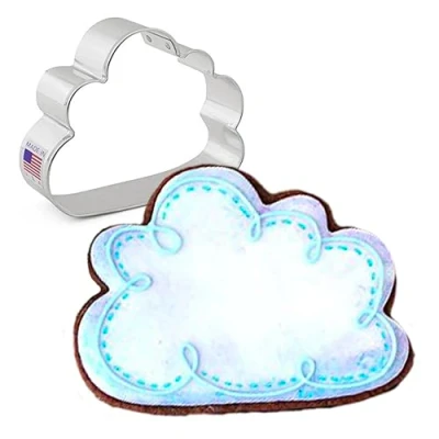Image of Cloud Cookie Cutter 9.5 cm, Made in USA by Ann Clark