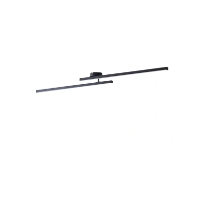 Image of Lindby LED ceiling light Aurendor, 135 cm, black, metal