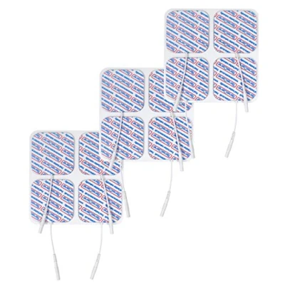Image of TensCare Skin Friendly Extra Gentle Blue Gel Electrode Pads for Sensitive 50 x 50mm, 3 Packs of 4