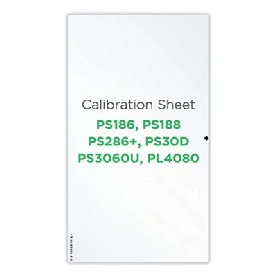 Image of Plustek Calibration Control Sheet for PS286 Plus, PS186, PS188, PS30D, PS3060U, PL4080 Scanners