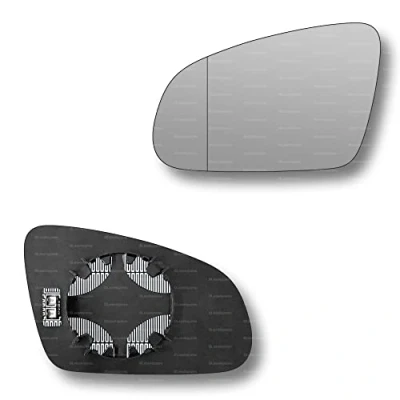 Image of Less4spares Replacement Wing Mirror Glass Left Compatible with Hyundai Kona 2017 2022 CLIP ON Passnager Near Side N/S Heated Blind Spot