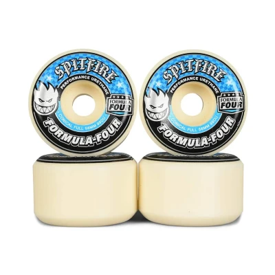 Image of Spitfire Unisex Adult Formula Four 99DU Conical Full Skateboarding Wheel Off White, 56 mm