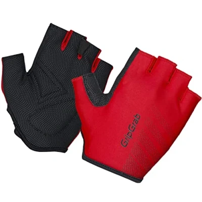 Image of GripGrab RIDE Padded Short Finger Summer Cycling Gloves Lightweight Cushioned Fingerless Road Bike Bicycle Glove