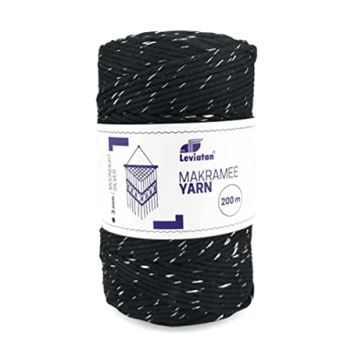 Image of D.RECT 110979 Macrame Cord, Silver Moon Dust, 200 m