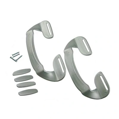 Image of Ufixt 2 x Fits Samsung, Schreiber, Servis, Siemens, Smeg and Whirlpool Universal Silver Plastic Fridge Freezer Door Grab Handle