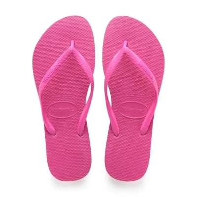 Image of Havaianas Slim, Girls’ Flip Flops, Pink (Hollywood Rose 0064), 12 UK (31/32 EU)