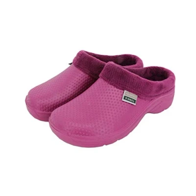 Image of Town &amp; Country Fleecy Cloggies Raspberry Size 8