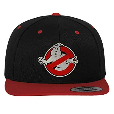 Image of Ghostbusters Officially Licensed Premium Snapback Cap (Black Red), One Size