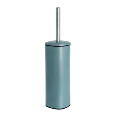 Image of Blue Canyon Santorini Toilet Brush &amp; Holder for Bathroom, Flexible Bowl Plastic Head Deep Cleaning, Compact Size, Elegant Design Mint Green