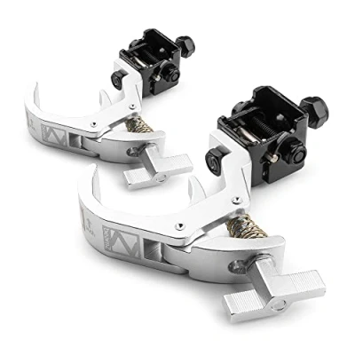 Image of beamz BC50 150F Foldable Quick Trigger Stage Lighting Clamps (x2) 50kg Load 35 60 mm Diameter