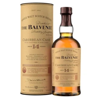 Image of Balvenie 14 Year Old Caribbean Cask in Gift Tube 70cl